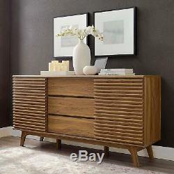 Rander 63 Mid Century Sideboard Buffet Table Or Tv Stand Walnut