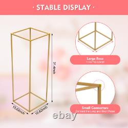 10PCS Column Wedding Flower Stand Cylindrical Display Rack 31.5inch Metal