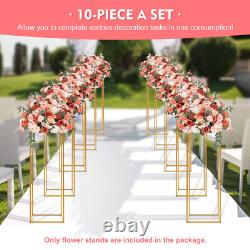 10PCS Column Wedding Flower Stand Cylindrical Display Rack 31.5inch Metal