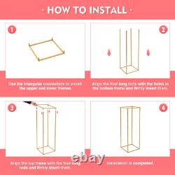 10PCS Column Wedding Flower Stand Cylindrical Display Rack 31.5inch Metal