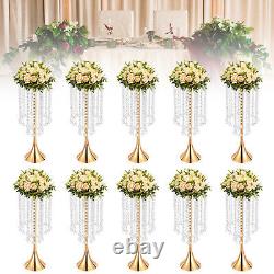 10Pcs Wedding Flower Stand Holder 55.6cm Tall Crystal Grand Centerpiece Stands