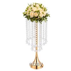 10Pcs Wedding Flower Stand Holder 55.6cm Tall Crystal Grand Centerpiece Stands