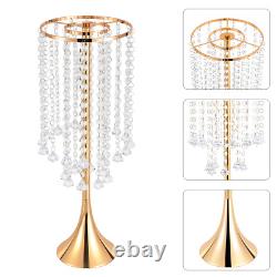 10Pcs Wedding Flower Stand Holder 55.6cm Tall Crystal Grand Centerpiece Stands