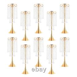 10Pcs Wedding Flower Stand Holder 55.6cm Tall Crystal Grand Centerpiece Stands