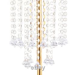 10Pcs Wedding Flower Stand Holder 55.6cm Tall Crystal Grand Centerpiece Stands