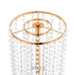 10Pcs Wedding Flower Stand Holder 55.6cm Tall Crystal Grand Centerpiece Stands