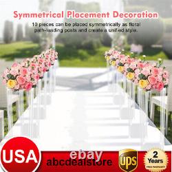 10 Pcs Acrylic Flower Stand Wedding Centerpiece Tall Vase Bouquet Backdrop Vase