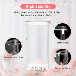 10 Pcs Acrylic Flower Stand Wedding Centerpiece Tall Vase Bouquet Backdrop Vase