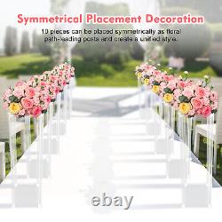 10 Pcs Acrylic Flower Stand Wedding Centerpiece Tall Vase Bouquet Backdrop Vase