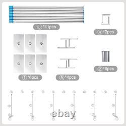 10'x50' Backdrop Stand Pipe Kit, Background Support System Curtain Frame HOT NEW