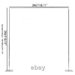 10x10ft/10x20ft Wedding Party Backdrop Stand Pipe Kit Curtain Frame Telescopic