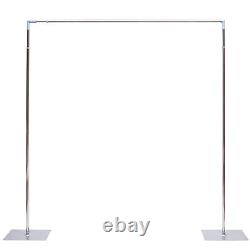 10x10ft Telescopic Curtain Wedding Backdrop Stand Support Frame Pipe Pole Kit
