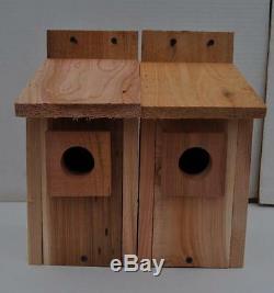12 WESTERN BLUEBIRD BIRD HOUSES NEST. HOLE SIZE 1 9/16. Free shipping handmade