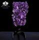14.5 Amethyst Crystal Geode Plate & Cast Iron Stand 14.5 Lbs FREE SHIPPING