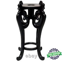14 In. Rosewood Fishbowl Stand in Black