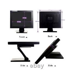 15 Inch Touch Screen Monitor USB LCD with POS Stand for Retail Kiosk Restaurant
