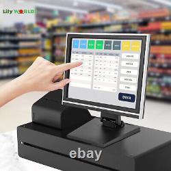 15 Touch Screen LCD Display Monitor, Touch Screen Cash Register with Stand NEW