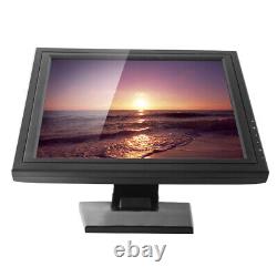 17 Touch Screen 43 LED Monitor+POS Stand For Restaurant Cash Management Black