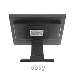 17 Touch Screen 43 LED Monitor+POS Stand For Restaurant Cash Management Black