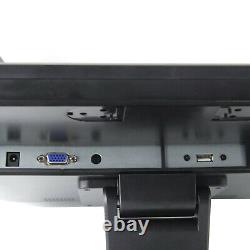 17 Touch Screen LED Monitor Commercial Retail LCD Display With POS Stand USB VGA