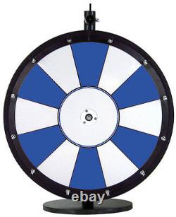 18 Blue and White Color Dry Erase Prize Wheel on a Table Stand, FREE SHIPPING