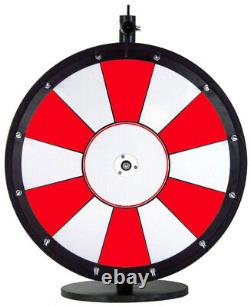 18 Red and White Color Dry Erase Prize Wheel on a Table Stand, FREE SHIPPING