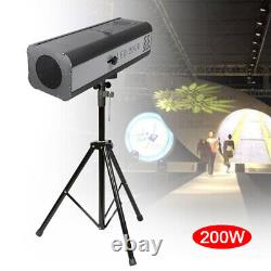 200W LED Follow Spotlight Manual Control Follow Spot Light with Stand 1.2-1.5m