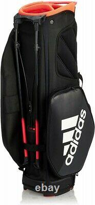 2020 ADIDAS Golf JAPAN GUW09 Caddy Bag Stand Bag Black x White Fast Shipping