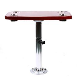 22''-28'' Adjustable oak Table Pedestal Stand+ Oak Table Top fits RV Marine Boat