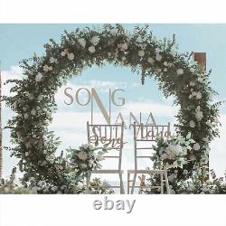 2.3M Round Metal Wreath Arch Backdrop Stand Garden Bridal Party Decoration New