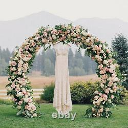 2.7M Round Metal Wedding Arch Backdrop Stand Flower Frame Wreath Party Decoratio