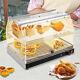 2 Tiers Full Commercial Food Warmer Pizza Restaurant Food Display Warmer Case