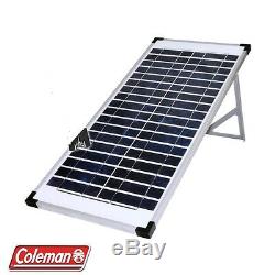 2 X Coleman Sunforce 40W 12V Solar Panel with Stand 40 Watt 12 Volt Free Ship