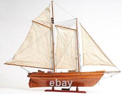 33 Inch America Sailboat Model Wooden Wood Boat Ship Replica New