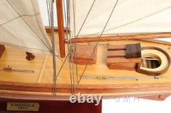 33 Inch America Sailboat Model Wooden Wood Boat Ship Replica New