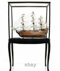 37 Inch HMS Victory SHIP MODEL With CASE SET Display Stand Nautical Home Decor