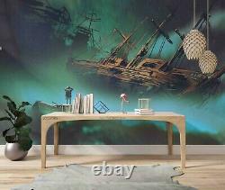 3D Man Standing Pirate Ship Wallpaper Wall Mural Removable Self-adhesive 102