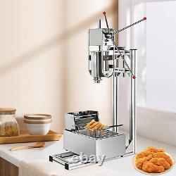 3L Commercial Manual Churros Machine Vertical Spanish Donuts Churrera Maker New