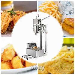 3L Commercial Manual Churros Machine Vertical Spanish Donuts Churrera Maker New