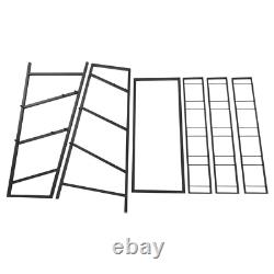 3 Layers Metal Flower Display Stand with 12PCS Buckets for Garden Florist