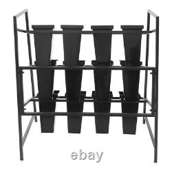 3 Layers Metal Flower Display Stand with 12PCS Buckets for Garden Florist