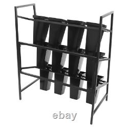 3 Layers Metal Flower Display Stand with 12PCS Buckets for Garden Florist