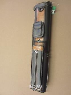 3x5 Pool Cue Case with Stand & Wheels Black / Light Brown with FREE Shipping