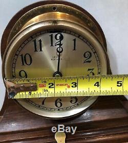 4 Chelsea Ships Bell Negus New York With Stand Mantel Clock 1920-1924
