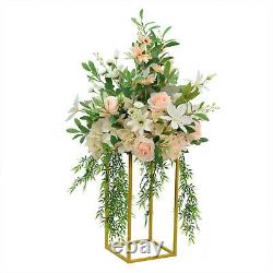 4 PCS Geometric Metal Stands Flower Vase Holders Wedding Party Backdrop Decor