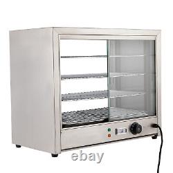 4-Tier Commercial Food Warmer Display Countertop Pie Pizza Cabinet Showcase 800W