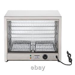 4-Tier Commercial Food Warmer Display Countertop Pie Pizza Cabinet Showcase 800W