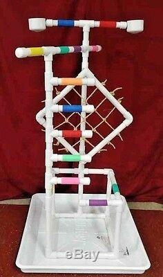 54 Tall Climber 1 PVC Macaw Perch \ Stand \ Play Gym w Pan FREE SHIPPING