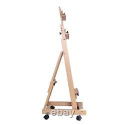 56 to 91 Adjustable Large Movable Artist Studio Easel Wooden Art Stand H Frame