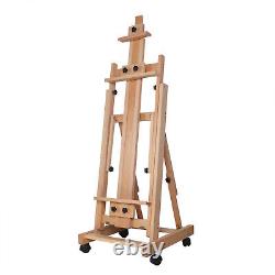 56 to 91 Adjustable Large Movable Artist Studio Easel Wooden Art Stand H Frame